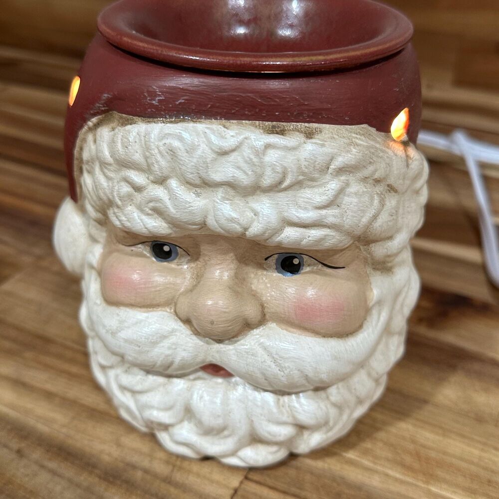 Vintage Ceramic Santa Claus Wax Warmer Christmas Functional & Decorative 5.5 x 5